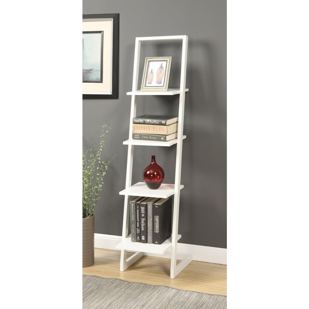 HomeStock Classic Charm 4 Tier Ladder Bookshelf