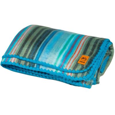 Alpaca Wool Blanket - Twin Size Bed Blanket - Alpaca Throw - Best Gift & Warm Throw, Lightweight, Couch or Camp- Outdoor - 75 x 38 Inches (Light Turquoise)