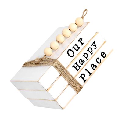 TOYANDONA Decorative Wooden Faux Books for Home Decor Vintage Style Simulation Book Model for Decoration Chic Display Prop for Living Study Hotel Shelves