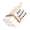 TOYANDONA Decorative Wooden Faux Books for Home Decor Vintage Style Simulation Book Model for Decoration Chic Display Prop for Living Study Hotel Shelves view 1