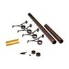 OUTWATER 2" Diameter x 12' Bar Foot Rail Kit - Complete Undercounter Mount Hardware and Tubing, Antique Copper Finish view 1