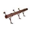 OUTWATER 2" Diameter x 12' Bar Foot Rail Kit - Complete Undercounter Mount Hardware and Tubing, Antique Copper Finish view 4