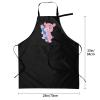 SIYTUAU Cute Hippo Aprons With Pockets Men Women Waterproof Adjustable Bib Apron Kitchen Gardening Salon Aprons For Cooking view 4
