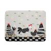 Black Rooster Dish Drying Mat for Countertop 18x24 Inches Buffalo Plaid Microfiber Drainer Rack Pads Fast Dry Dishes Mats Kitchen Accessories view 1