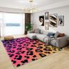 HomeLoft Basics Leopard Print Rugs for Bedroom - 5x6 Rug - Leopard Rug - Neon Cheetah Print Area Rug - Ombre Animal Print Rugs - Girls Gradient Carpet view 1