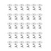 EYAKEG 30 Pcs Bedskirt Pins, Clear Heads Twist Pins for Upholstery, Slipcovers and Bedskirts view 1