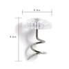 EYAKEG 30 Pcs Bedskirt Pins, Clear Heads Twist Pins for Upholstery, Slipcovers and Bedskirts view 2