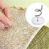 EYAKEG 30 Pcs Bedskirt Pins, Clear Heads Twist Pins for Upholstery, Slipcovers and Bedskirts view 3