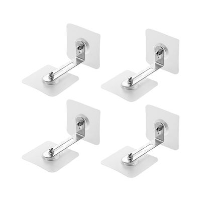 EYAKEG Adhesive Furniture Wall Anchors (4 Pairs), Anti Tip Furniture Straps Kit for Baby Proofing, Secure Bookcase Dresser Shelf Cabinet to Wall for Child Safety, Transparent