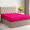 Queen Size Fitted Sheet, Soft Luxury 600TC, up to 16" Deep Queen Fitted Sheet Only, World Finest Microfiber Fitted Sheet 60x80 Queen Size, All Around Elastic Fit (Queen, Hot Pink) view 1