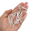 YJIUYUANQ White Plastic U Shape Alligator Clip, Clothespin Fabric Clip Garment Shirt Folding Clip Toothless for Sewing Room Folding Sock Tie Pant Securing Fabric to Comic Book Board -100 Pack view 1