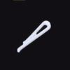 YJIUYUANQ White Plastic U Shape Alligator Clip, Clothespin Fabric Clip Garment Shirt Folding Clip Toothless for Sewing Room Folding Sock Tie Pant Securing Fabric to Comic Book Board -100 Pack view 2
