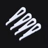YJIUYUANQ White Plastic U Shape Alligator Clip, Clothespin Fabric Clip Garment Shirt Folding Clip Toothless for Sewing Room Folding Sock Tie Pant Securing Fabric to Comic Book Board -100 Pack view 3