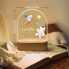 Customised Baby Kids Night Light - Personalised Gifts with Name, Christening Gifts for Girls / Boys, Dimmable Kids Lamp Night, Baptism Memorial Gift, Baby Newborn Birthday Presents - Christmas Gifts view 3