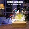 Customised Baby Kids Night Light - Personalised Gifts with Name, Christening Gifts for Girls / Boys, Dimmable Kids Lamp Night, Baptism Memorial Gift, Baby Newborn Birthday Presents - Christmas Gifts view 4