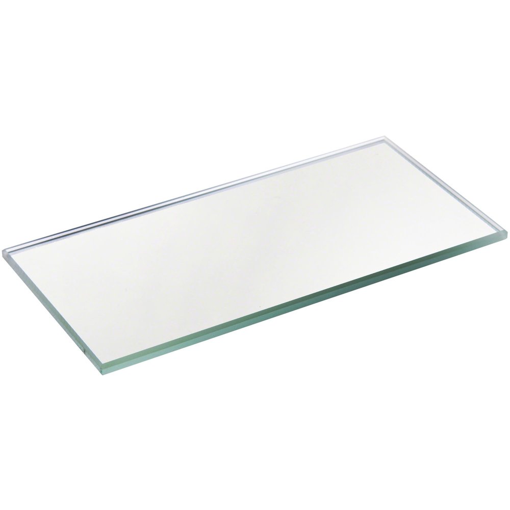 Plymor 2" x 4" Rectangle, 3mm Thick Non-Beveled Glass Mirror, Pack of 24
