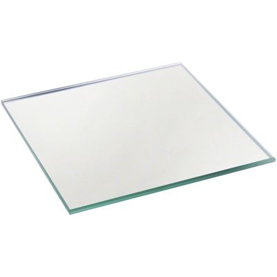 Plymor 3.5" Square, 3mm Thick Non-Beveled Glass Mirror, Pack of 3