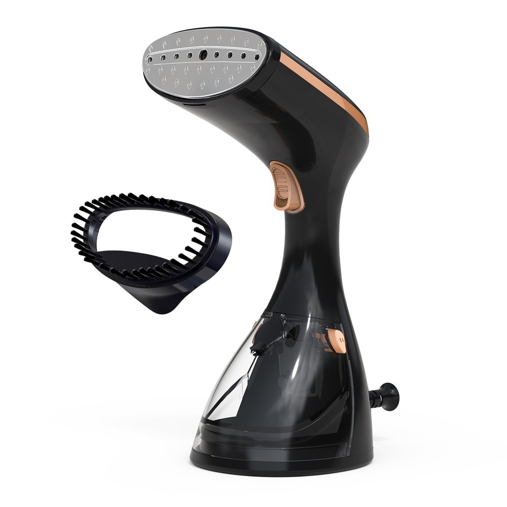 Brentwood MPI-42BK 1200W Portable Handheld Garment Iron Steamer for Clothes and More for Home, Office, and Travel, Black