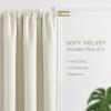 Joydeco White Velvet Curtains 108 Inches 2 Panels,Luxury Thermal Insulated Soft White Curtains for Bedroom & Living Room, Room Darkening Velvet Drapes, Rod Pocket (52W x 108L) view 3