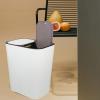 Sosoport Kitchen Trash Can Dry Wet Separation Bin Food Waste Composter Sturdy Recycling Bin Easy-Clean Design view 2