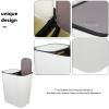 Sosoport Kitchen Trash Can Dry Wet Separation Bin Food Waste Composter Sturdy Recycling Bin Easy-Clean Design view 3