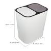 Sosoport Kitchen Trash Can Dry Wet Separation Bin Food Waste Composter Sturdy Recycling Bin Easy-Clean Design view 4