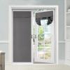 BETTELOOM Blackout Door Curtains, Lights Block, Room Darkening, Provide Privacy, roll-able Door Panels, Window Covering for Glass Door, Front and Side (25" Wx70 L, 1 Piece,Dark Gray) view 1