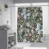 MUKULING William Morris Vintage Shower Curtain Sets for Bathroom Fabric Bath Curtain Bohemian Plant Flowers Pattern Shower Curtain with Hooks W36xL72in view 1