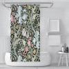 MUKULING William Morris Vintage Shower Curtain Sets for Bathroom Fabric Bath Curtain Bohemian Plant Flowers Pattern Shower Curtain with Hooks W36xL72in view 2