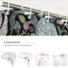 MUKULING William Morris Vintage Shower Curtain Sets for Bathroom Fabric Bath Curtain Bohemian Plant Flowers Pattern Shower Curtain with Hooks W36xL72in view 4