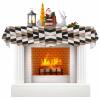 Victoroes Abstract Mantle Scarf 90 x 17 Inch, Aztec Minimalist Farmhouse Style Wood Grain Fireplace Mantel Scarf Mantle Cover Runner for Home Living Room Indoor Holiday Party Decor view 1