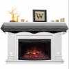 Victoroes Rustic Mantle Scarf 60 x 17 Inch, Gradient Gray Stripes Fireplace Mantel Scarf Mantle Cover Runner for Home Living Room Indoor Holiday Party Decor view 1