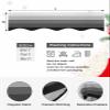 Victoroes Rustic Mantle Scarf 60 x 17 Inch, Gradient Gray Stripes Fireplace Mantel Scarf Mantle Cover Runner for Home Living Room Indoor Holiday Party Decor view 4