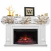Victoroes Owls Mantle Scarf 70 x 17 Inch, Retro Envelope Stamp Hand Painted Style Fireplace Mantel Scarf Mantle Cover Runner for Home Living Room Indoor Holiday Party Decor view 1