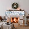 Victoroes Ocean Mantle Scarf 60 x 17 Inch, Summer Marine Animal Turtle Shell Coral Blue Fireplace Mantel Scarf Mantle Cover Runner for Home Living Room Indoor Holiday Party Decor view 3
