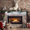 Victoroes Nautical Crab Mantle Scarf 60 x 17 Inch, Ocean Beach Coastal Starfish Jellyfish Fireplace Mantel Scarf Mantle Cover Runner for Home Living Room Indoor Holiday Party Decor view 2