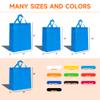 METAPRINT 100 Pcs Custom Non-woven Bags with Handle, Custom Tote Bags Bulk, Personalized Reusable Grocery Bags, Shopping Bags, Customized Promotional Item Totes for Business Activities, Store view 2