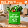 METAPRINT 100 Pcs Custom Non-woven Bags with Handle, Custom Tote Bags Bulk, Personalized Reusable Grocery Bags, Shopping Bags, Customized Promotional Item Totes for Business Activities, Store view 3