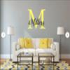 Monogram Wall Decal - Initial Wall Decal - Monogram Decal - Name Decal - Monogram Sticker - Monogram Letters view 1