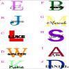 Monogram Wall Decal - Initial Wall Decal - Monogram Decal - Name Decal - Monogram Sticker - Monogram Letters view 3