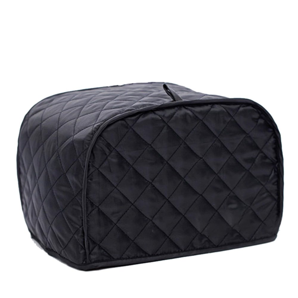 Toaster Cover, Toaster Cover 2 Slice,Kitchen Small Appliance Covers Fits for Most Standard 2 slice Toasters, Universal Size Microwave Oven Dustproof Cover Women Gift (Black, M)