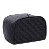 Toaster Cover, Toaster Cover 2 Slice,Kitchen Small Appliance Covers Fits for Most Standard 2 slice Toasters, Universal Size Microwave Oven Dustproof Cover Women Gift (Black, M) view 1