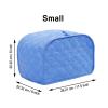 Toaster Cover, Toaster Cover 2 Slice,Kitchen Small Appliance Covers Fits for Most Standard 2 slice Toasters, Universal Size Microwave Oven Dustproof Cover Women Gift (Black, M) view 3