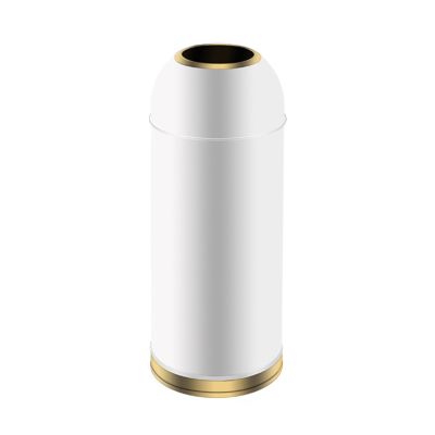 ALLC Outdoor Trash Can Commercial Trash Cans Large Capacity Stainless Steel Round Trash Cans Outdoor Trash Cans Hotel Trash Cans for Home Garage Outdoor Driveway ( Color : D , Size : 9.8*9.8*25.9in )