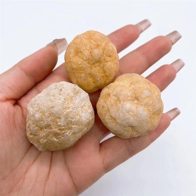 AtkitS Crystal Natural Unopened Agate Geode Crystal Quartz Mineral Stone Cave Collection Home Decor Gift (Color : 3-4.5CM(Random), Size : 3PCS)