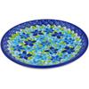 Polmedia Polish Pottery Dessert Plate UNIKAT - Abundant Bunch Pattern Handmade in Boleslawiec Poland by Ceramika Dalia + Certificate of Authenticity view 2