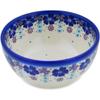 Polmedia Polish Pottery Bowl 5-inch - The Floral Wish Pattern Handmade in Boleslawiec Poland by Ceramika Dalia + Certificate of Authenticity view 1