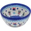 Polmedia Polish Pottery Bowl 5-inch UNIKAT - Frosty Bliss Pattern Handmade in Boleslawiec Poland by Ceramika Dalia + Certificate of Authenticity view 1