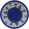 Polmedia Polish Pottery Bowl 5-inch UNIKAT - Frosty Bliss Pattern Handmade in Boleslawiec Poland by Ceramika Dalia + Certificate of Authenticity view 2