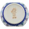Polmedia Polish Pottery Bowl 5-inch UNIKAT - Frosty Bliss Pattern Handmade in Boleslawiec Poland by Ceramika Dalia + Certificate of Authenticity view 4